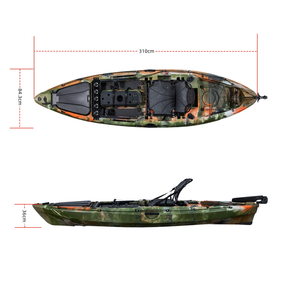 First-class Single Fishing Kay - đánh giá và giá Fishing Kayak Rod Holder